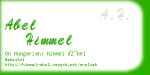 abel himmel business card